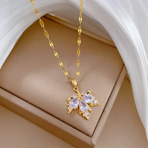Joias Feminina Conjunto Brilhante Zircônica Colar e Brinco
